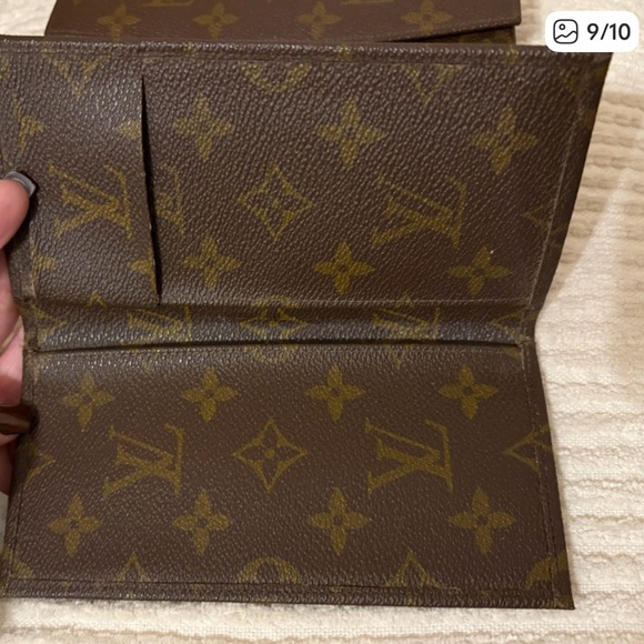 Louis Vuitton Brown Monogram Wallet with Checkbook - Picture 7 of 8